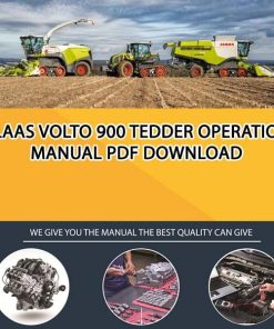 Claas VOLTO 900 Tedder Operation Manual PDF Download
