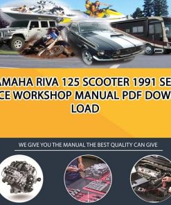 Yamaha RIVA 125 Scooter 1991 Service Workshop Manual PDF Download