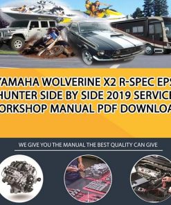 Yamaha WOLVERINE X2 R-SPEC EPS HUNTER Side By Side 2019 Service Workshop Manual PDF Download