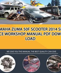 Yamaha ZUMA 50F Scooter 2014 Service Workshop Manual PDF Download