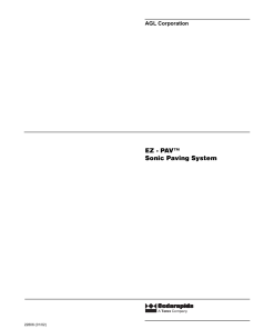 Cedarapids EZ PAV Sonic Paving System Operation Manual PDF Download