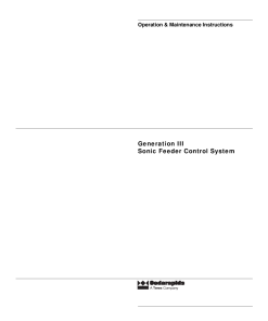 Cedarapids Generation III Sonic Feeder Control System Operation Maintenance Manual PDF Download