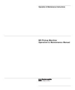 Cedarapids MS Pickup Machine Operation Maintenance Manual PDF Download