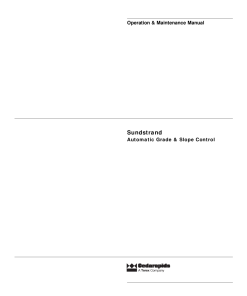 Cedarapids Sunstrand Auto Grade Slope Control Operation Maintenance Manual PDF Download