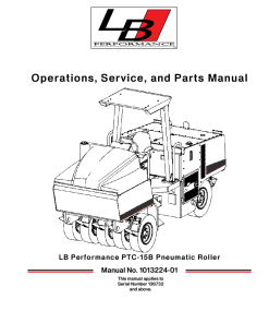 LBP PTC-15B Roller Operation Maintanace Service and Parts Manual PDF Download
