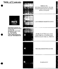 LeeBoy Hatz Diesel Engine Electrical Service Manual PDF Download