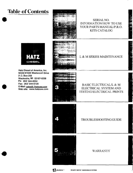 LeeBoy Hatz Diesel Engine Electrical Service Manual PDF Download