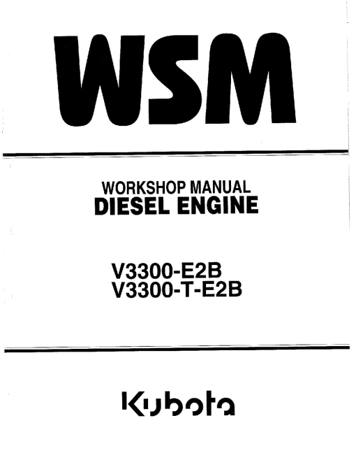 LeeBoy Kubota V3300 V3300-E2B V3300-T-E2B Engine Workshop Electrical Service Manual PDF Download