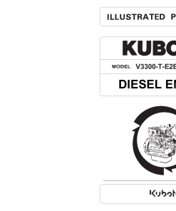 LeeBoy Kubota V3300 V3300-T-E2B-EPS-1 Engine Parts Manual PDF Download