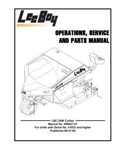 LeeBoy LBC 24W Curber Operators Service and Parts Manual PDF Download