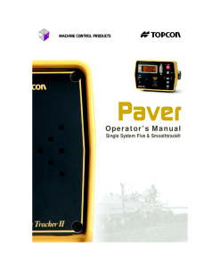 LeeBoy Topcon System Paver Operators Manual PDF Download