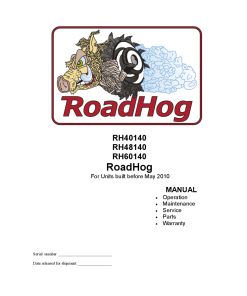 RoadHog RH40140 RH48140 RH60140 before May 2010 Wheel Loader Operation Maintenance Service and Parts Manual PDF Download