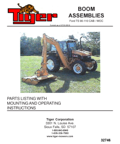 Tiger Ford TS90 110 Boom 32746 Mower Operation and Parts Manual PDF Download