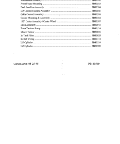 Tiger John Deere JD 6200-6400 Side Flail 4WD CAB Ldr Front Flail Mower Operation and Parts Manual PDF Download