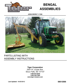 Tiger John Deere JD 71-7330 BENGAL Mower Operation and Parts Manual PDF Download