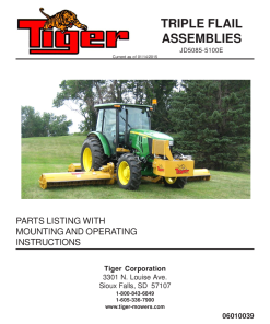 Tiger John Deere JD5085-5100E T3F 06010039 Mower Operation and Parts Manual PDF Download