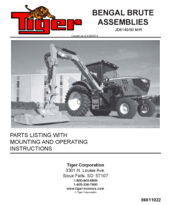 Tiger John Deere JD6140M 6150M 6140R 6150R BENGAL BRUTE Mower Operation and Parts Manual PDF Download