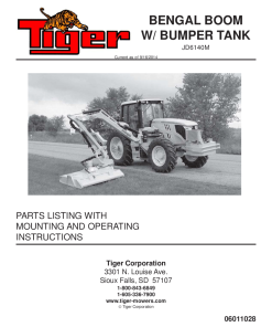 Tiger John Deere JD6140M Bengal w bumper tank Mower Operation and Parts Manual PDF Download