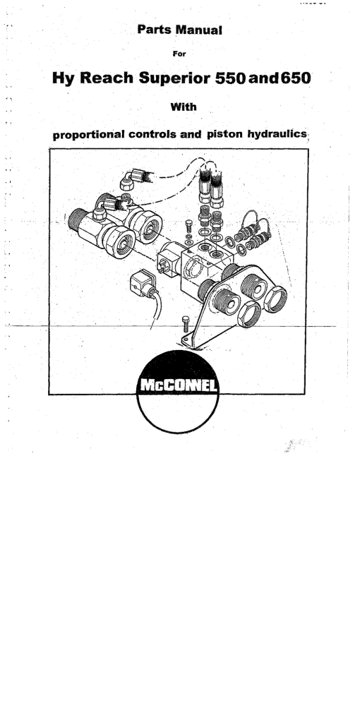 Tiger MCConnel Hy Reach 550 650 Parts Manual PDF Download