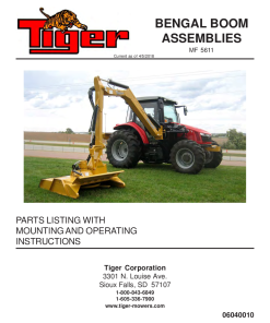 Tiger Massey Ferguson MF 5611 BENGAL Operation and Parts Manual PDF Download