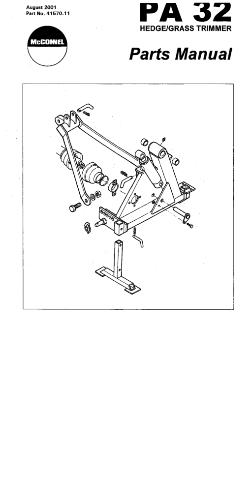 Tiger McConnel PA 32 Hedge Grass Trimmer Parts Manual PDF Download