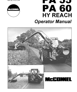 Tiger McConnel PA55 PA60 Operation Manual PDF Download
