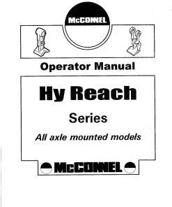 Tiger McConnel PA550 PA650 Hy Reach Series Axle Models Operation Manual PDF Download
