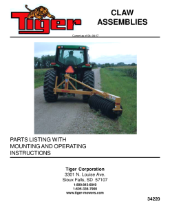 Tiger McConnel claw 34220 Asemblies Operation and Parts Manual PDF Download
