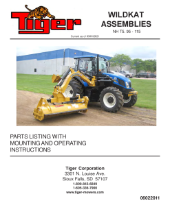 Tiger New Holland NH T5.95 T5.115 WILDKAT Operation and Parts Manual PDF Download