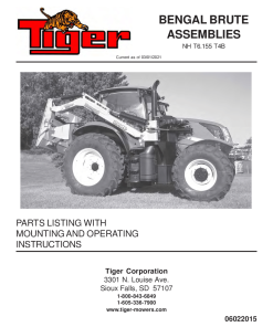 Tiger New Holland NH T6.155 T4B BENGAL BOOM Operation and Parts Manual PDF Download