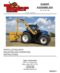 Tiger New Holland NH T6.155 T4B SABER Operation and Parts Manual PDF Download