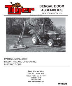 Tiger New Holland NH TS6.110 T4A BENGAL Boom Operation and Parts Manual PDF Download