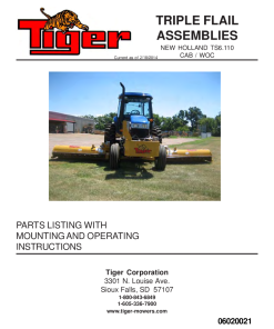 Tiger New Holland NH TS6.110 T4A TRIPLE Flail Operation and Parts Manual PDF Download