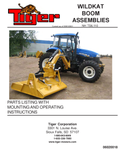 Tiger New Holland NH TS6.110 WILDKAT Operation and Parts Manual PDF Download