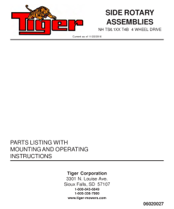 Tiger New Holland NH TS6.1XX T4B 4WD SIDE ROTARY Mower Operation and Parts Manual PDF Download