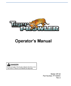 Tiger Prowler Operators Manual_rev 2 Mower Operation and Parts Manual PDF Download