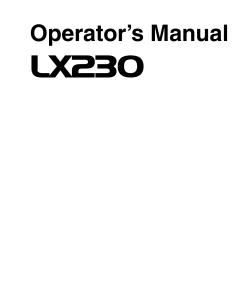 Hitachi LX230 Loader Construction OMT196108 Operation Maintenance Manual PDF Download