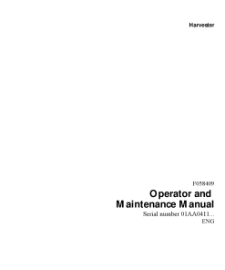 John Deere 870B Wheeled Harvesters Serial 01AA0411-up Forestry Operation Maintenance Manual PDF Download