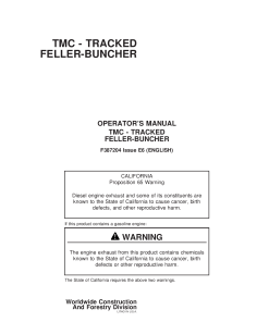 John Deere TMC Tracked Feller Buncher Timberjack F387204 Operation Maintenance Manual PDF Download