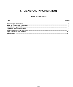 Mitsubishi A-6BG1 Diesel Engine Forklift Trucks for FD70NH FD80NH FD100NH Service Workshop Manual PDF download