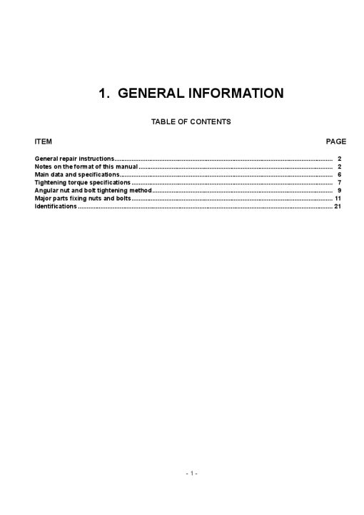 Mitsubishi A-6BG1 Diesel Engine Forklift Trucks for FD70NH FD80NH FD100NH Service Workshop Manual PDF download