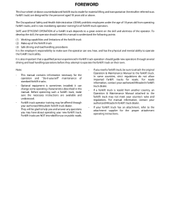 Mitsubishi FD70N Forklift Trucks Operation and Maintenance Manual PDF download