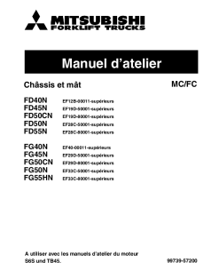 Mitsubishi FG40N FG45N FG50CN FG50N FG55N Forklift Trucks French Manuel datelier de service telechargement