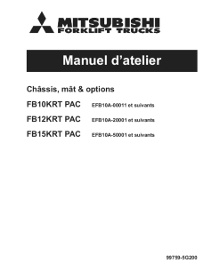 Mitsubishi Forklift Trucks FB10KRT PAC FB12KRT PAC FB15KRT PAC French Manuel datelier de service telechargement