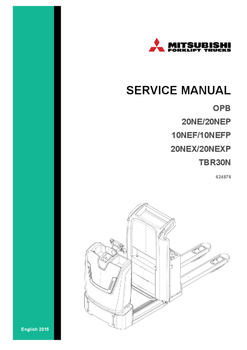 Mitsubishi OPB20NE OPB20NEP OPB10NEF OPB10NEFP Forklift Trucks Service Workshop Manual PDF download