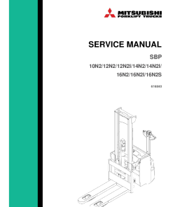 Mitsubishi OPB20NE OPB20NEP OPB10NEF OPB10NEFP OPB20NEX OPB20NEXP OPBTBR30N Forklift Trucks German Service Werkstatthandbuch PDF Download