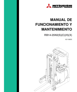 Mitsubishi RB20N2H RB20N2X RB25N2X Forklift Trucks Spanish Descarga en PDF del Manual de funcionamiento y mantenimiento