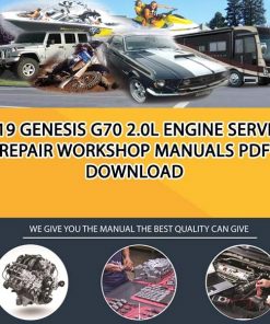 2019 Genesis G70 2.0L Engine Service Repair Workshop Manuals PDF Download
