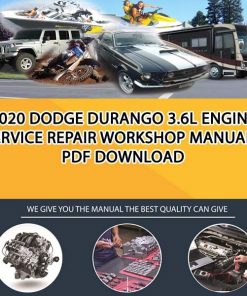 2020 Dodge Durango 3.6L Engine Service Repair Workshop Manuals PDF Download
