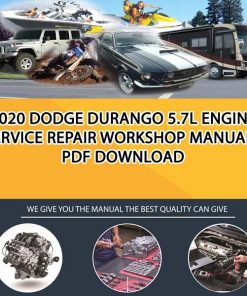 2020 Dodge Durango 5.7L Engine Service Repair Workshop Manuals PDF Download